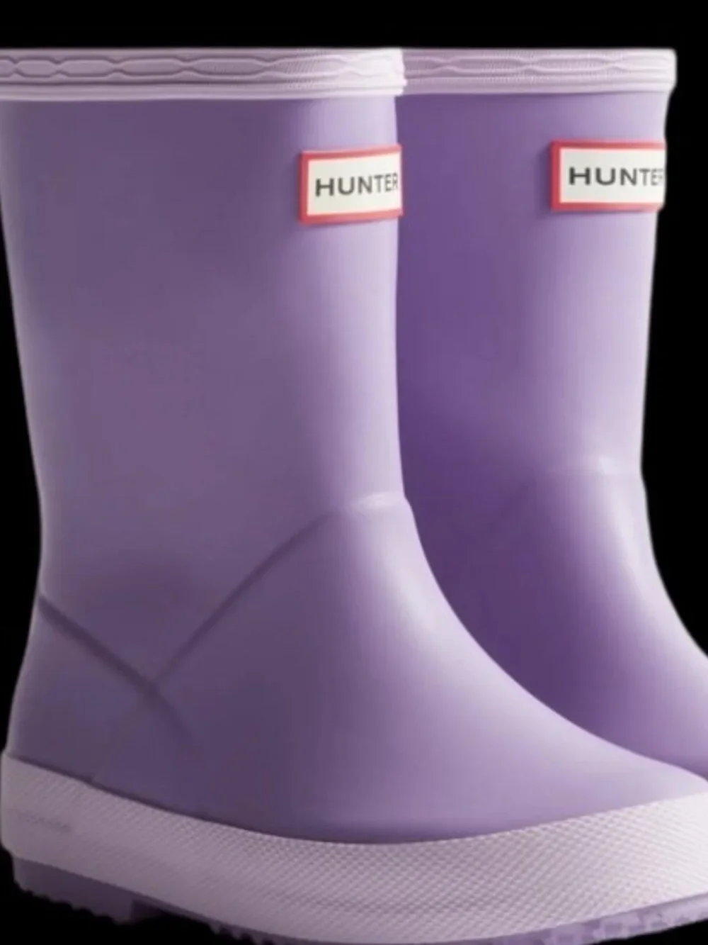 Baby Girl Hunter Boots in Purple with Pink details- Size 4